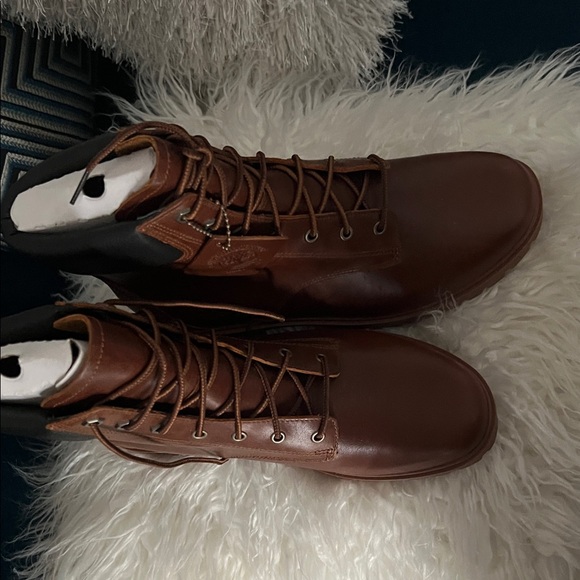 Timberland Dark Brown Leather Lace-Up Boots - Picture 6 of 6